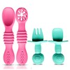 HippoBaby 4pc Silicone Self feeding baby utensils 6-12 months Baby