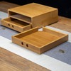 Puer Tea Box Pallet 2 Layer Bamboo Storage Box