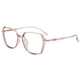 Firmoo Oversized Blue Light Blocking Glasses for Women/Men, Anti UV Ray Computer Gaming Glasses Pink