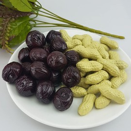 Chaungfu 30pcs Fake Peanut Simulation Peanuts Artificial Peanuts Simulation Lifelike Peanut Fake Vegetables Food for Home Kitchen Party Wedding Decoration Photography Props