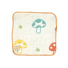10mois Hoppetta Champignon Fukufuku Gauze (6-ply Gauze) Handkerchief