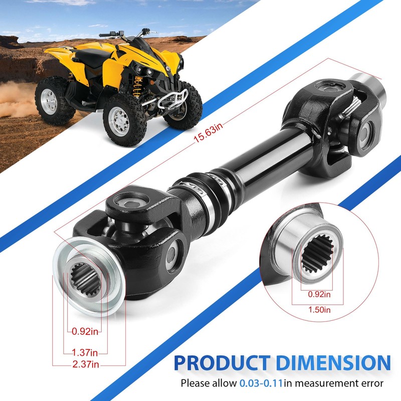703500986 Rear Propeller Drive Shaft Compatible with Can-Am Renegade Outlander