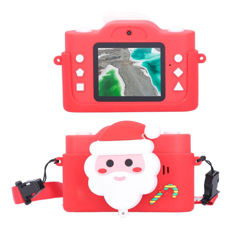 Kids Camera Santa Claus Video Dual Camera Music Cartoon USB