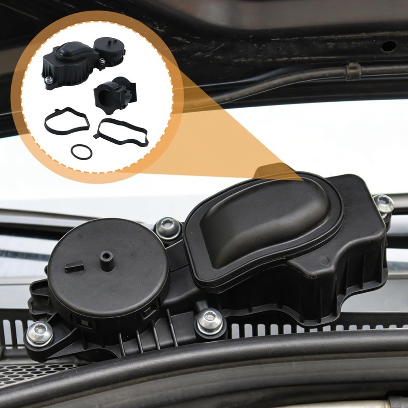 Ubric Car Exhaust Valve Crankcase Ventilation Oil Separator Compatible with