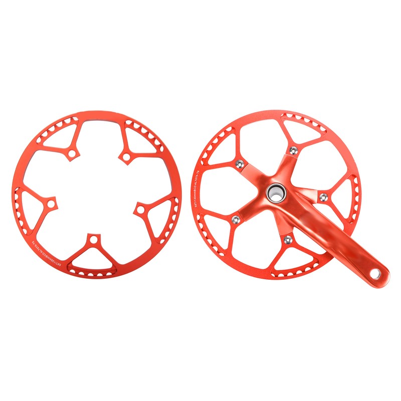 Bike Chainring 56T 130BCD Red Aluminum Alloy Lightweight Folding Bike