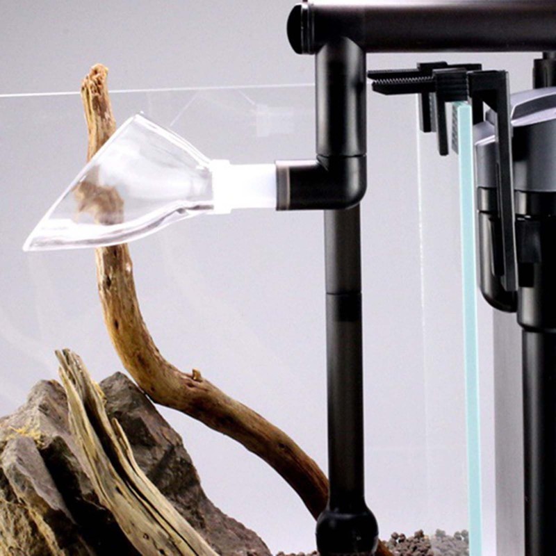Sharplace Aquarium Lily Pipe Outflow with Surface Accessories for Water