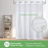 eachope 2 Pack PEVA Snap-in Shower Curtain Liner Replacement,Compatible with