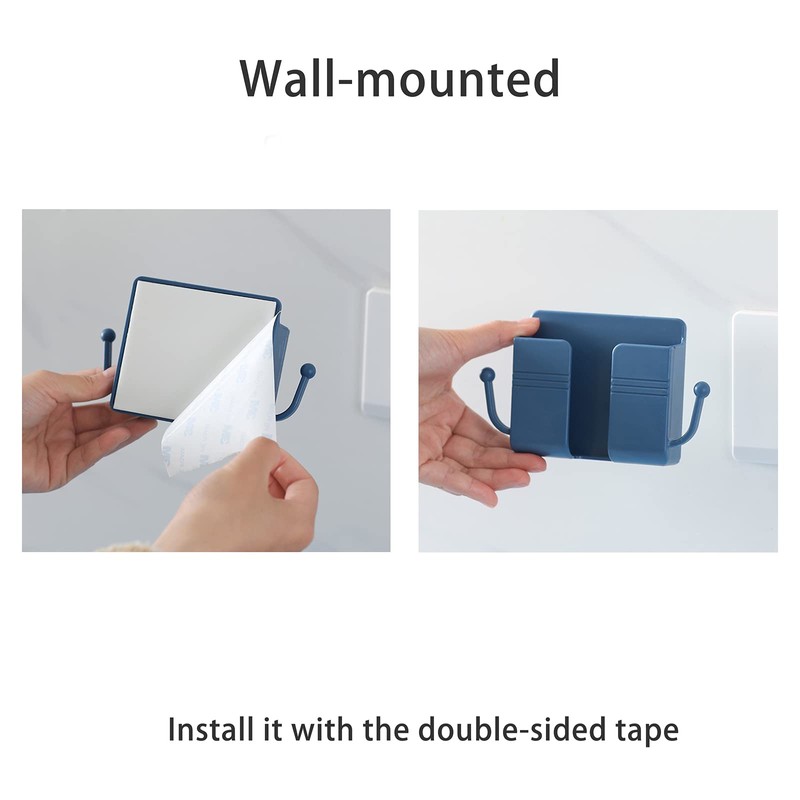 4Pcs Wall Mount Phone Holder Adhesive Wall Phone Mount Charging