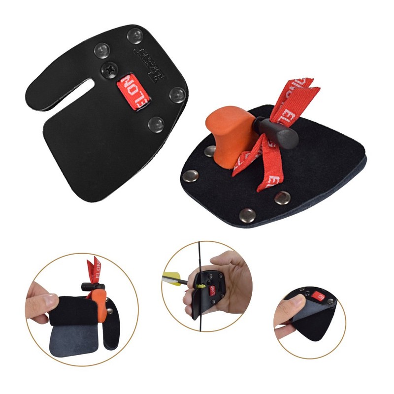 Archery Finger Tab Shooting Tabs Finger Saver Protect Guard Cow