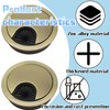 4Pcs Desk Plug Hole Cover, Desk Cable Grommet 60mm, Round