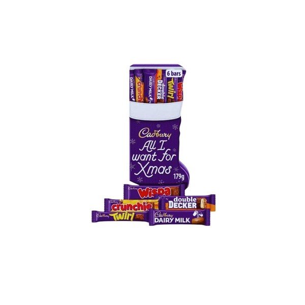 Cadbury Large Stocking Chocolate Selection Box 179g with a Thank You Sticker- Chocolate Boxes & Gifts-