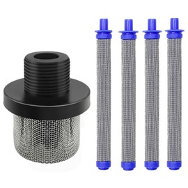 288716 Airless Paint Sprayer Inlet Suction Strainer and 4 Pcs 288749 Airless Spray Gun Filter for Spray Gun Models SG10 SG20 SG Pro SG2 and SG3