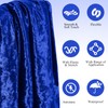 YPDY Royal Blue Stretch Crushed Velvet Fabric by The Yard,