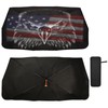 Dussdil Eagle Flag Car Windshield Sunshades Umbrella Window Sun Shade