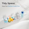 CQUNM Bath Toy Storage Holder for Bathtub, Clear Bath Toy