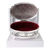 De Walden Goddaughter Gift, Engraved Silver Plated Rose Trinket Box