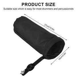 DEARBAG Drumstick Holder Drum Stick Bag Adjustable Drumstick Holder Drum Accessories Nylon Drumstick Bag with Clamping Clip for Drumsticks Drum Kit
