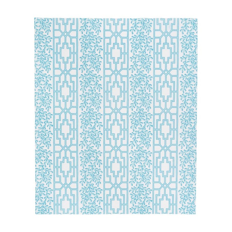 Caspari Coral And Trellis Robin's Egg Guest Towel Napkins -
