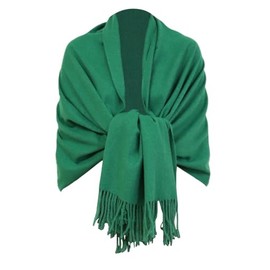 Van Der Rich Scarf Soft Blend of Cashmere and Wool - Women, Green