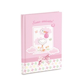 Mareli A7006R-DN Baby Diary 17 x 24 cm Pink