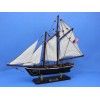 Wooden America Model Sailboat Decoration 16""