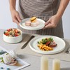 E-far Dinnerware Sets for 8, 24-Piece Stoneware Plates and Bowls