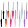 12 Pack Multicolor Metal Nail Files Set - Durable Fingernail
