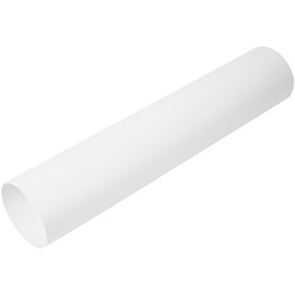 Vent Systems Diameter 100mm Round Ventilation Pipe - 0.5m Long - for Duct Connection, Exhaust Duct or Supply Duct, Heating and Cooling Ventilation System