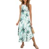 Halife Halter Sundresses for Women Casual Beach Long Floral Maxi