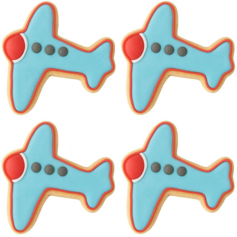 1 Dozen/12 Count Mini Airplane 1.5 Inch Cookie Cutters from