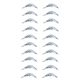 Value Sport Unpainted Lure Blanks Crankbait Simulation Blank Body Clear Hard Baits Trout Salmon Swimming Sea Bait Topwater Freshwater Plastic Minnow Lure,Musky Lure Blanks,(5cm/2g)