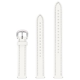 C2D JOY Leather Straps Compatible with Garmin Lily 2 Bands Smartwatch Replacement Watchband for Women (White)