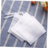 Mikinona 100 Empty Drawstring Tea Filter Bags 70x90mm Non-Woven for