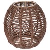 GANAZONO Wicker Rope Boho Basket Woven Rope Design Ceiling Pendant