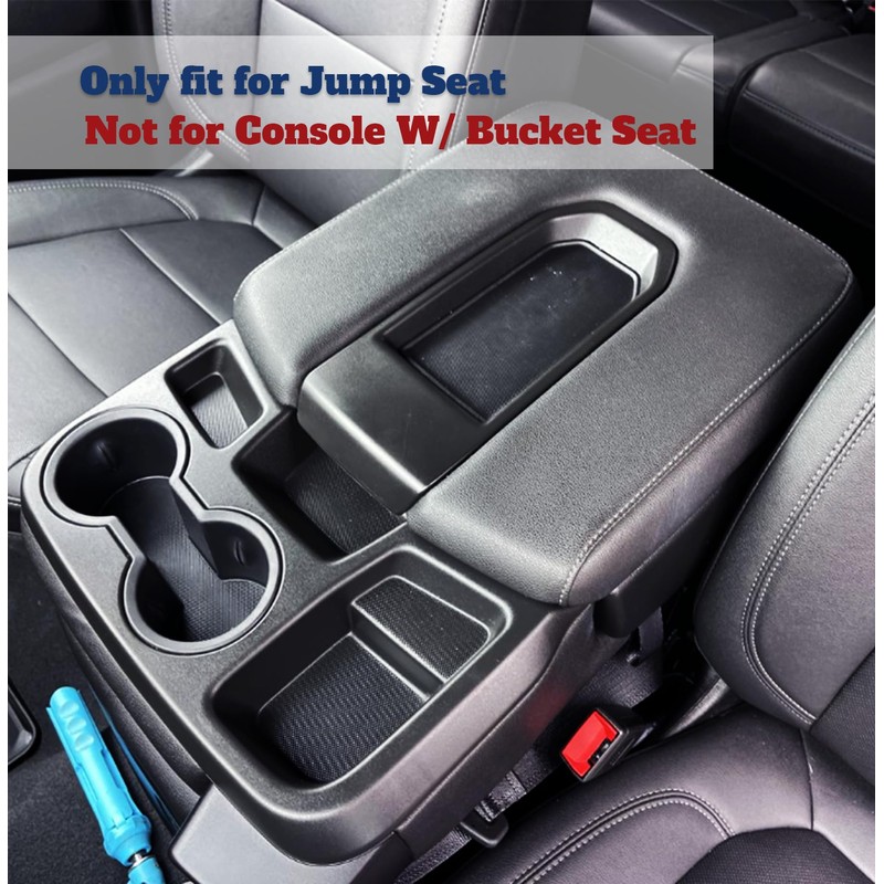xinghe for 2014-2018 Silverado Sierra Jump Seat Console Leather Armrest