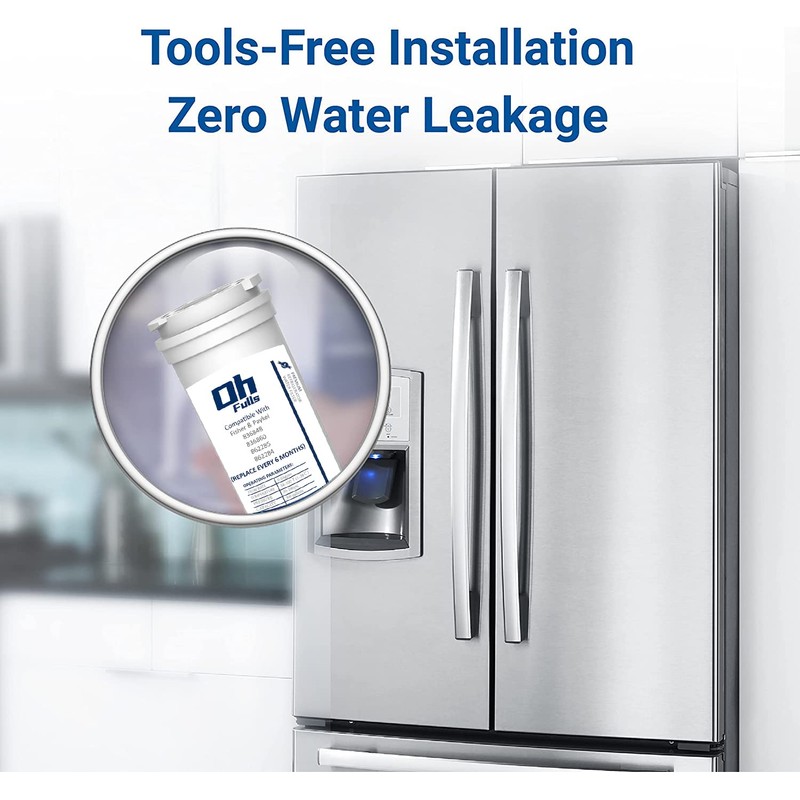 OHFULLS 836848 Refrigerator Water Filter, Replacement for Fisher & Paykel