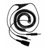 Jabra 8734-599 QD Adaptor to 2 x 3.5 mm QD to 2 x 3.5 mm Jack, Spiral, 0.5-2 Metres / e.g. for GN2100, GN2000, GN2200