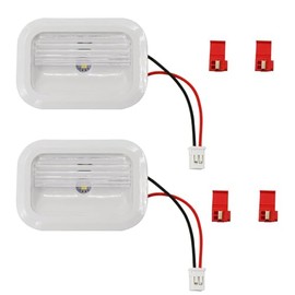W10843353 W10695459 refrigerator led light module board with quick connectors fits for whirlpool maytag kenmore replacement W11126053 W10660728 W10279030 W11205083 (2 pack)