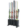 Ski Storage Rack for Garage, 4 Pair Heavy Duty Steel