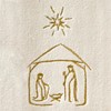 SKL Home Religious/Christmas Nativity Hand Towel 2pc Set for Bath/Kitchen