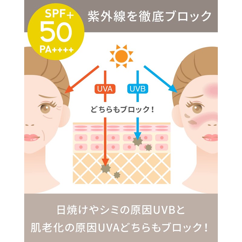 VINTORTE SPF50+ PA++++ UV Mineral Foundation Sunscreen Face Powder Foundation