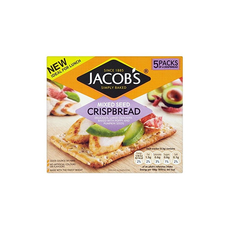 Jakobs Crispbread - Mixed Seeds (5 per pack - 190