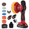 Cordless Car Buffer Polisher w/ 2x2000mAh 21V Batteries, 6 Inch