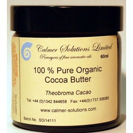 100% Pure Organic Cocoa Butter 60ml jar