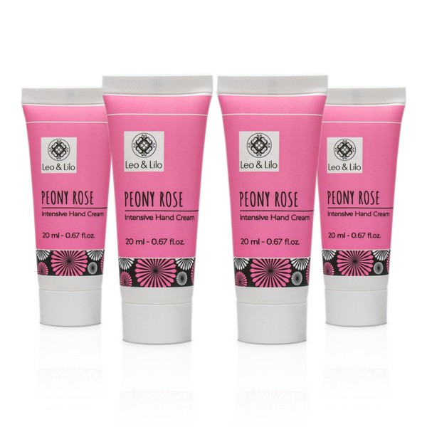 Leo & Lilo Set of 4 Peony Rose Hand Cream