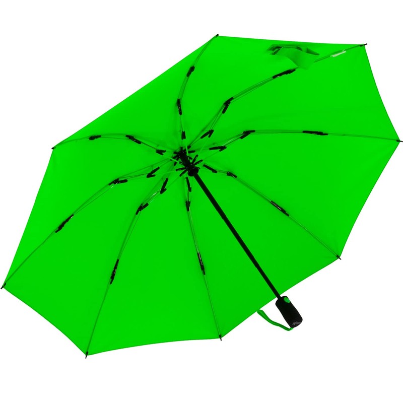 iX-brella Reverse Reverse Opening Fiberglass Pocket Umbrella with Coloured Spokes,