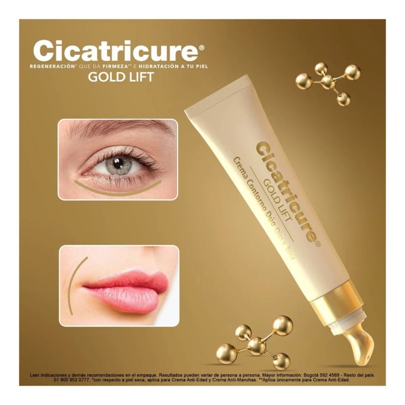 Crema Cicatricure Gold Lift Para Ojos Y Boca De 15
