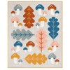 Pen and Paper Patterns Forest Fungi Quilt Pattern, White