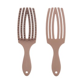 The Good Hair Brush (colour black) - Ultimate Detangler Hairbrush - For Wet & Dry Hair - suitable for All Hair Types including Hair Extensions - Two-Tiered Teeth Reduce Breakage & Eliminate Knots