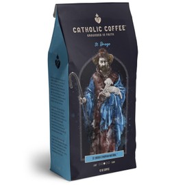 St. Drogo, Patron Saint of Coffee, Ethiopian Medium Roast Catholic Coffee (Whole Bean) 12 ounces